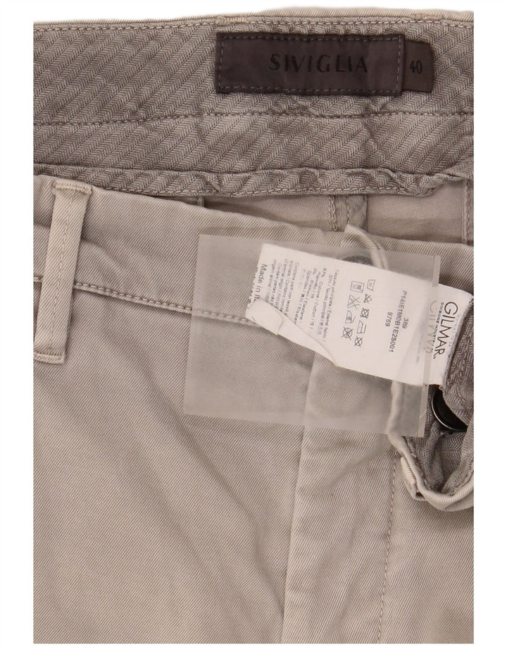 SIVIGLIA Chino Shorts til mænd W40 XL Grå bomuld