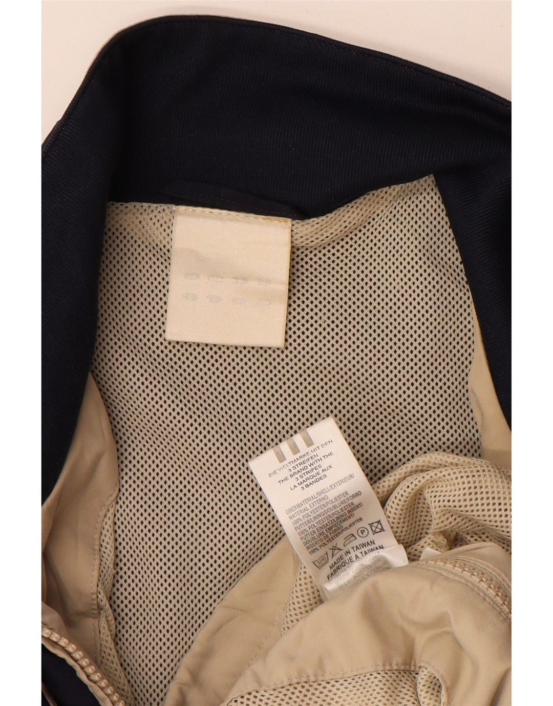 Adidas Træningsdragt til mænd Topjakke Stor Beige Colourblock Polyester