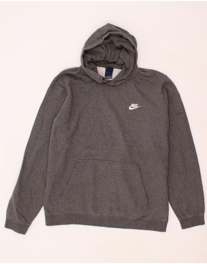 NIKE Mens Hoodie Jumper Large Grey Polyester Vintage Nike and Second-Hand Nike from Messina Hembry 