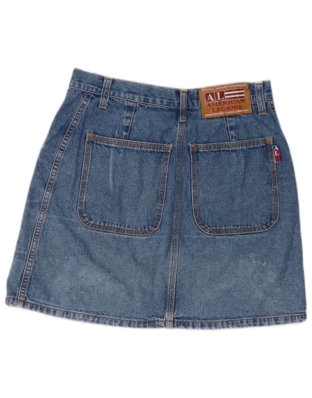 AMERICAN LEGEND Dame denimnederdel IT 42 Medium W28 Blå Bomuld