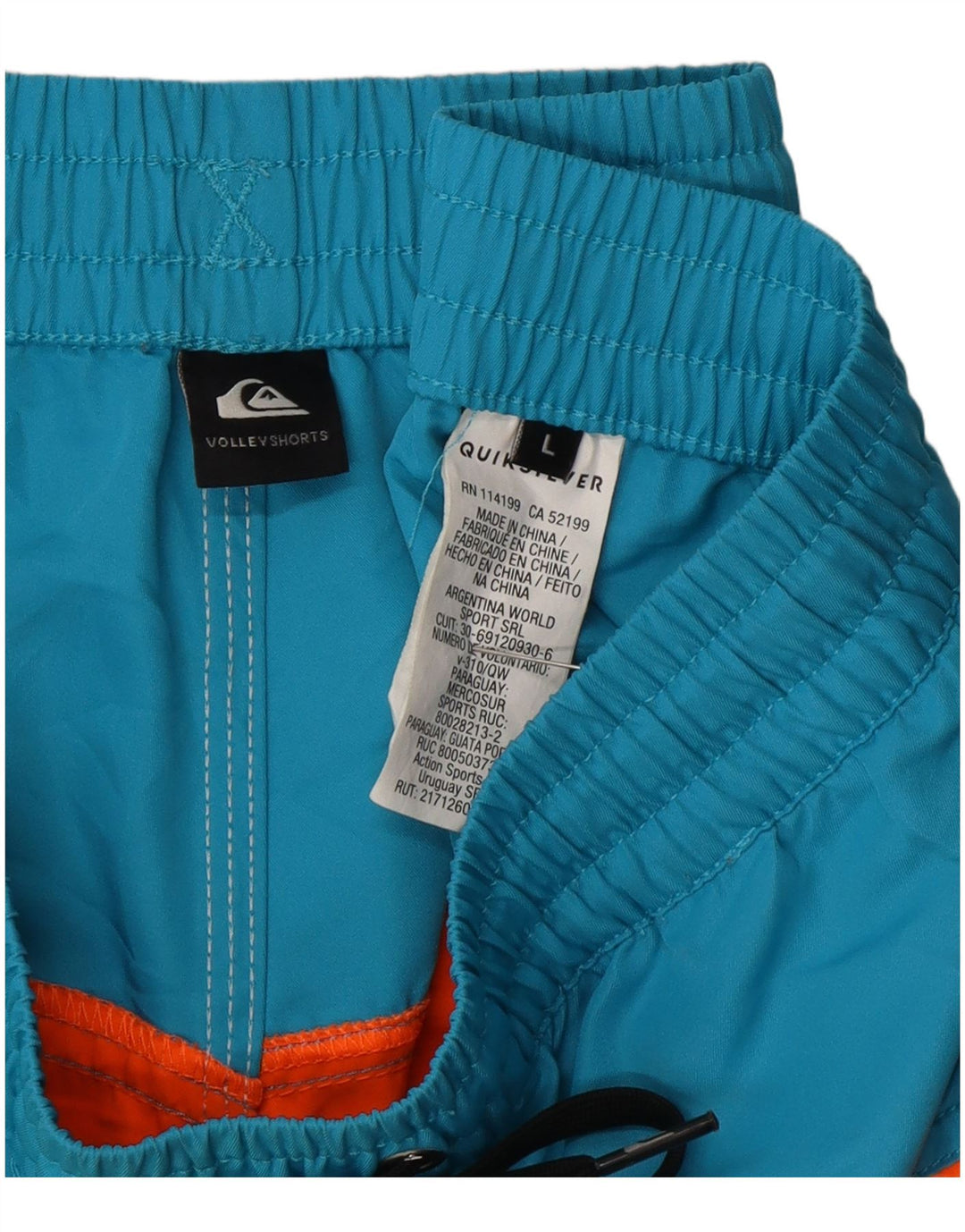 QUIKSILVER Badeshorts til mænd Stor flerfarvet Colourblock Polyester