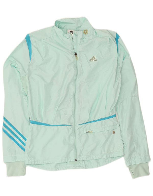 Adidas træningsdragt topjakke til kvinder UK 12 Medium Green Polyester Sports