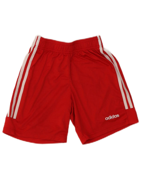 Adidas Girls Climalite Sportshorts 11-12 År Rød Polyester