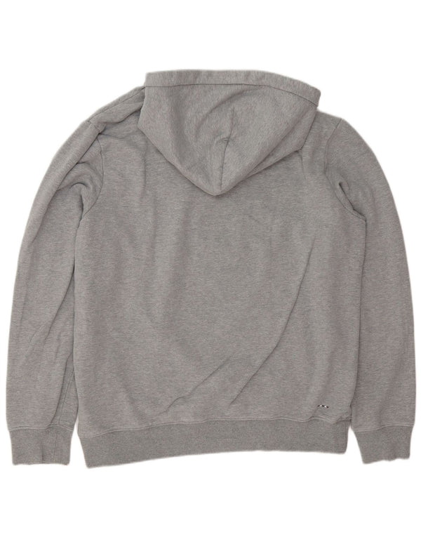 Napapijri Grafisk hættetrøje til mænd XL Grå bomuld