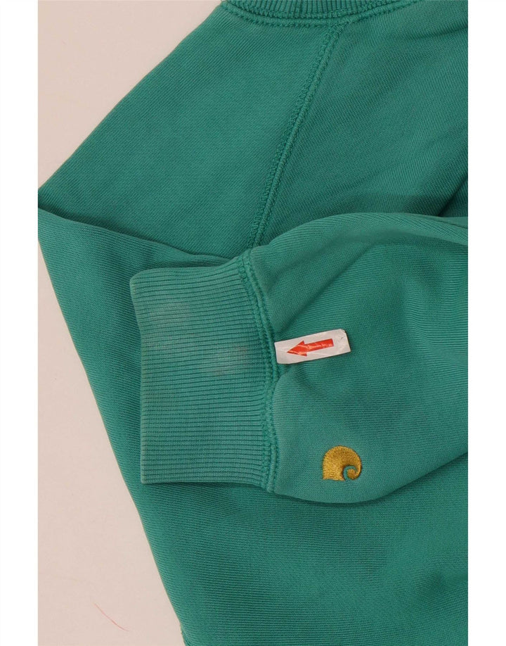 Carhartt Dame Oversized Sweatshirt Jumper UK 10 Lille grøn bomuld