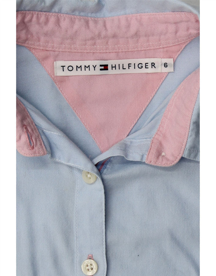 TOMMY HILFIGER Womens Shirt US 6 Medium Blue Vintage Tommy Hilfiger and Second-Hand Tommy Hilfiger from Messina Hembry 