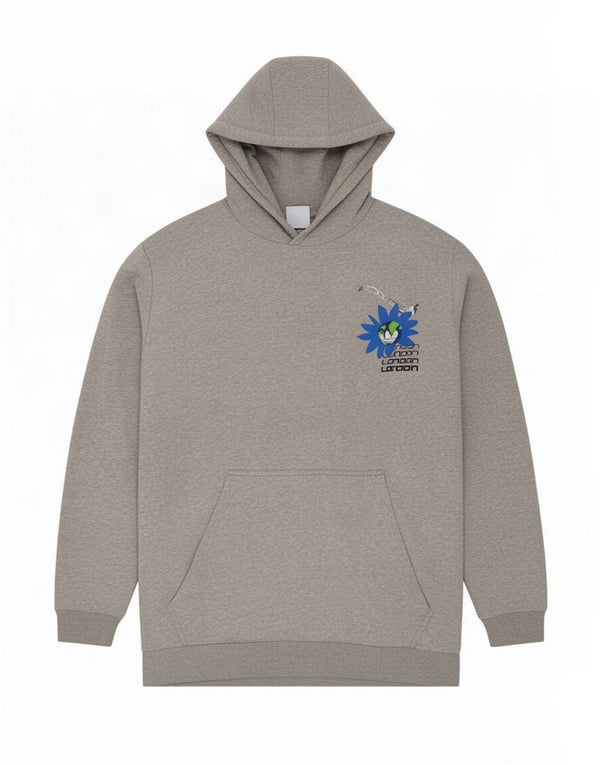 Adidas Grafisk hættetrøje til mænd 2XL Grå Flecked Bomuld