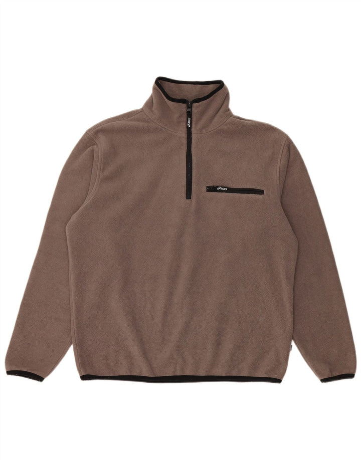 Asics Fleecetrøje til mænd mellem brun polyester
