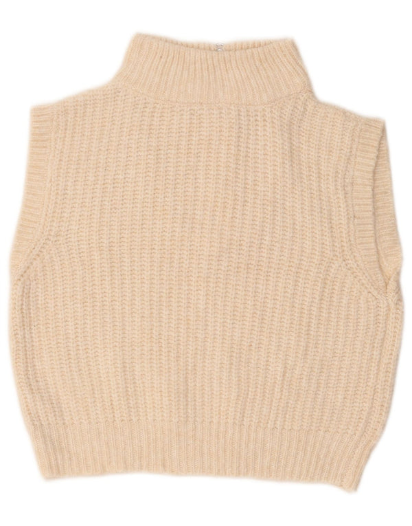 Marks & Spencer Girls Vest tanktop med lynlås 13-14 år hvid akryl
