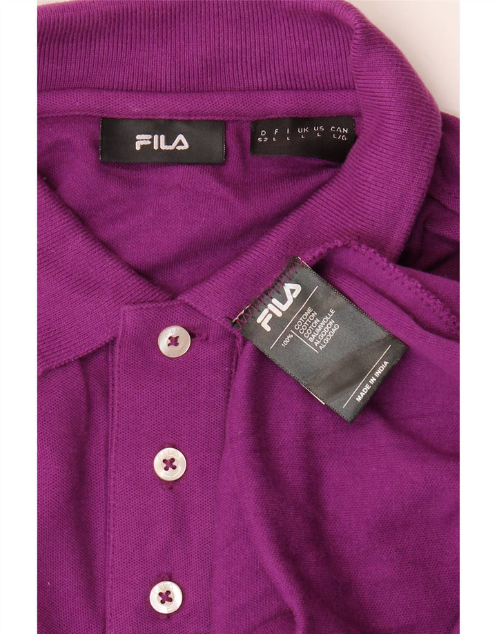 FILA Poloskjorte til mænd Stor lilla bomuld