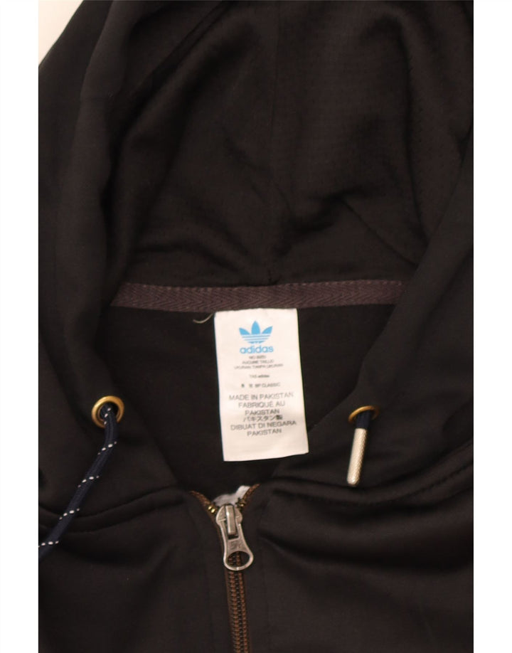 Adidas Hættetrøje med lynlås til mænd 2XL Rød Colourblock Polyester