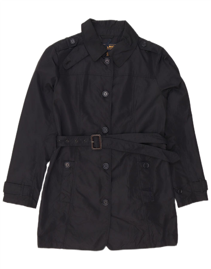 Woolrich Womens Trench Coat UK 16 Large Black Nylon