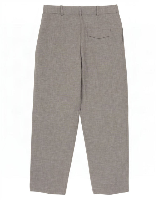 Topshop Dame Loose Fit Cropped Trousers UK 12 Medium W28 L24 Grå