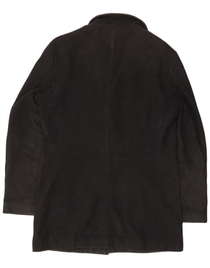 Marks & Spencer Herre Standard Overfrakke UK 36 Small Black Polyester
