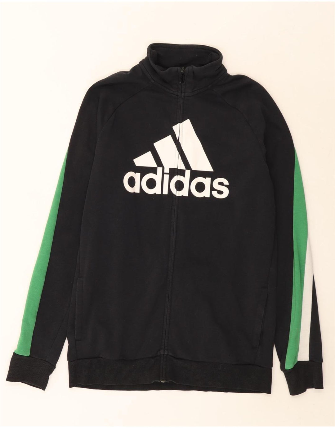 ADIDAS Grafisk træningsdragt til drenge jakke 15-16 år Sort Colourblock