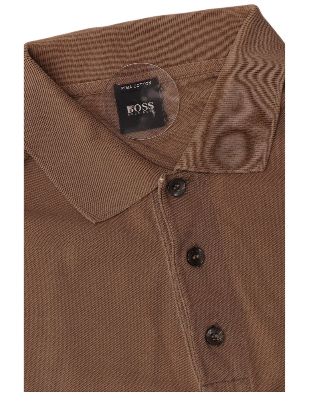 Hugo Boss herre poloshirt lille brun bomuld