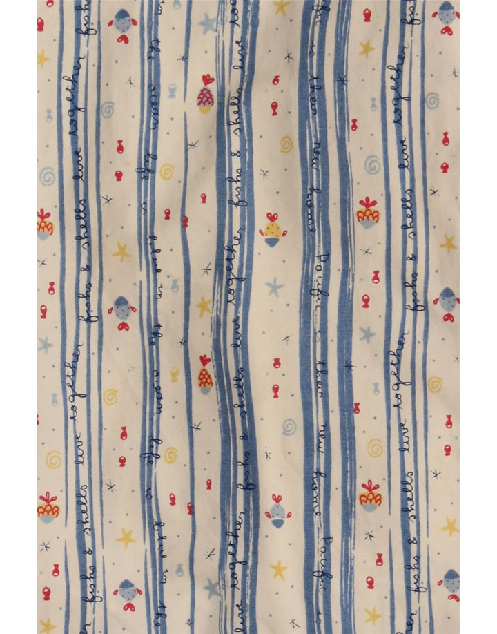 Calvin Klein kortærmet herreskjorte Medium hvid stribet bomuld