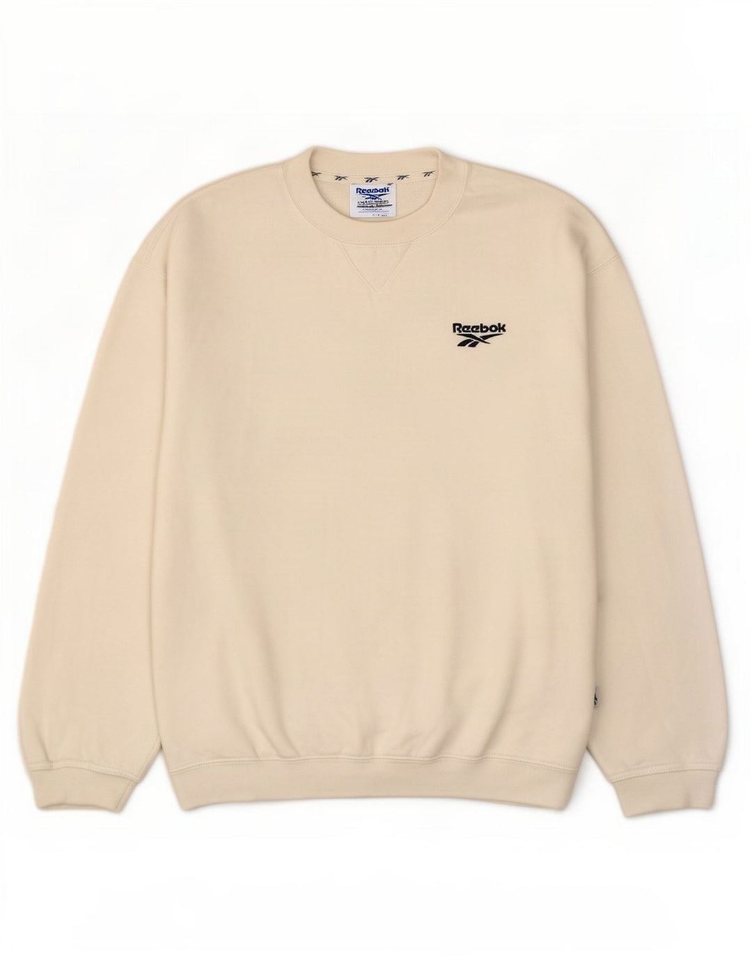 Reebok Sweatshirt til mænd, lille hvid bomuld