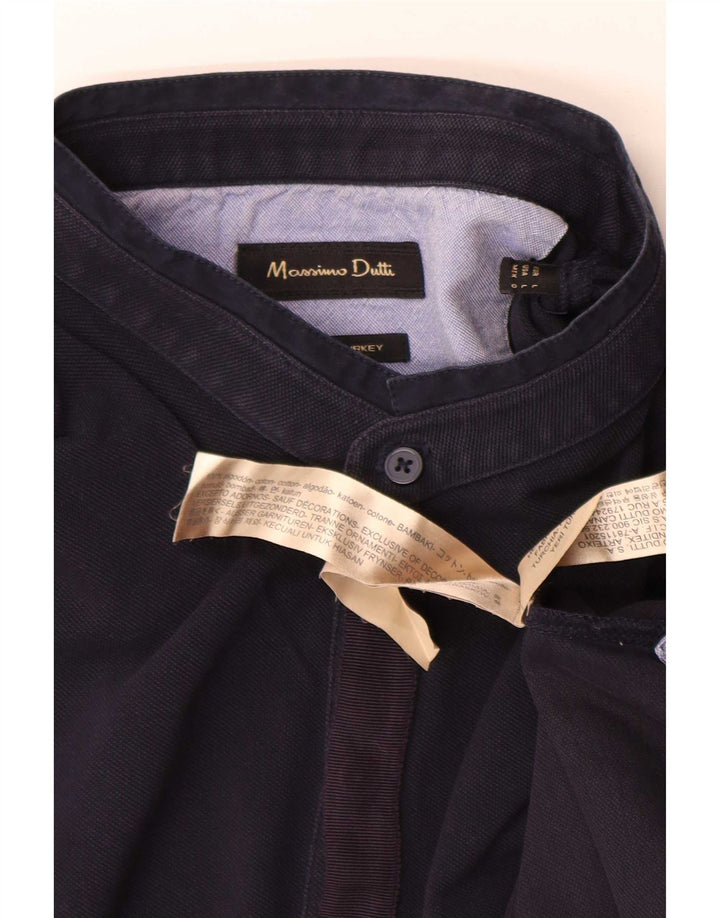 Massimo Dutti Herre poloshirt Stor marineblå bomuld