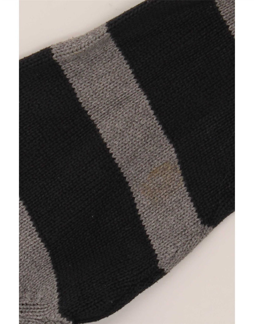 Chaps Herre Zip Neck Jumper Sweater Stor sort stribet bomuld