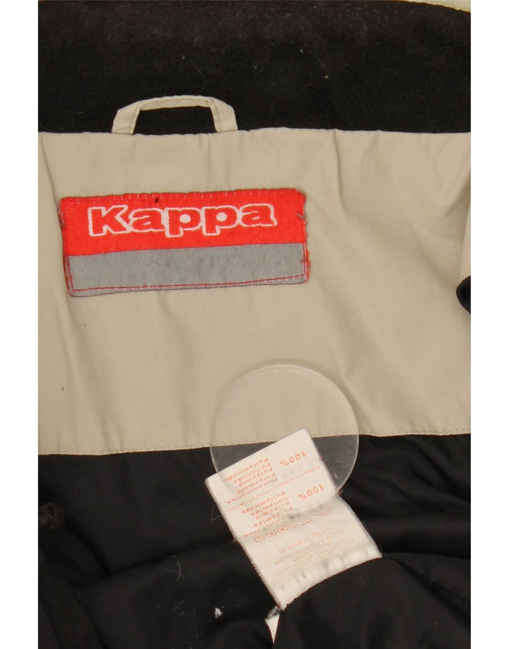 Kappa Herre Skijakke UK 40 Stor Sort Colourblock Polyamid