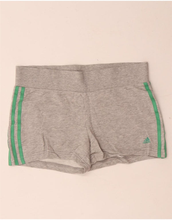 Adidas Graphic Sports Shorts til kvinder UK 14 Medium Grey Flecked Bomuld