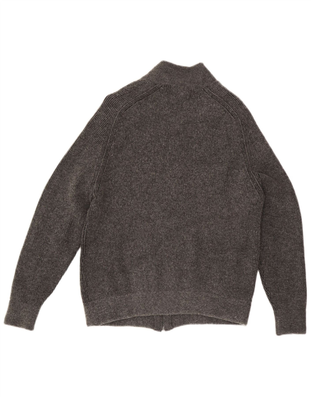 Marks & Spencer Herre Cardigan Sweater Stor Grå Bomuld