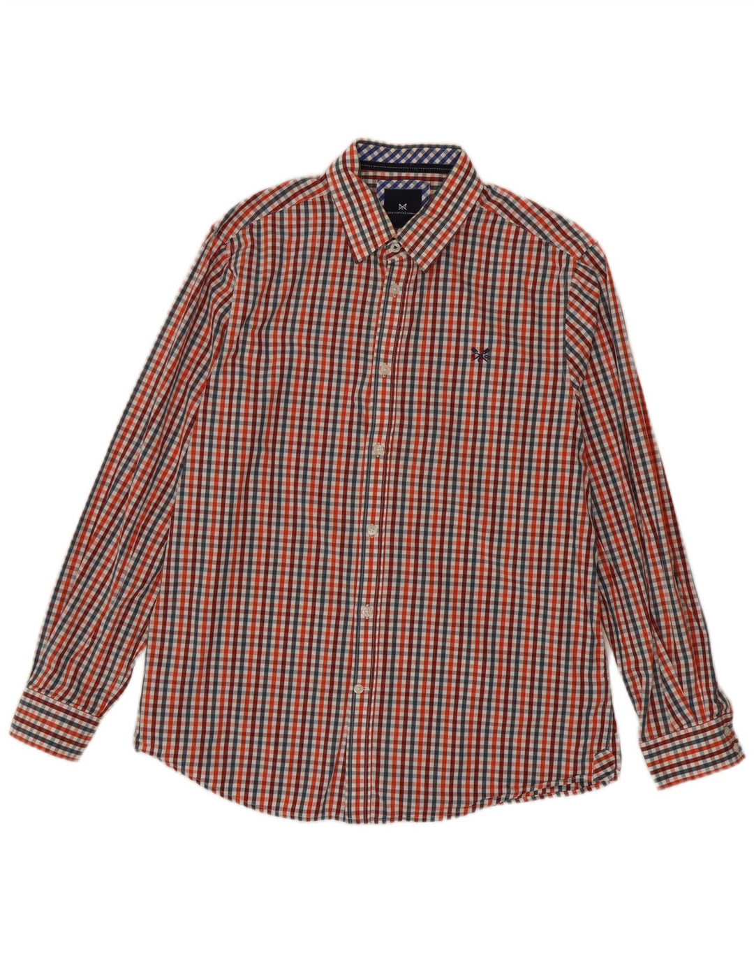 Crew Clothing Herre Classic Fit skjorte Stor flerfarvet Gingham Bomuld