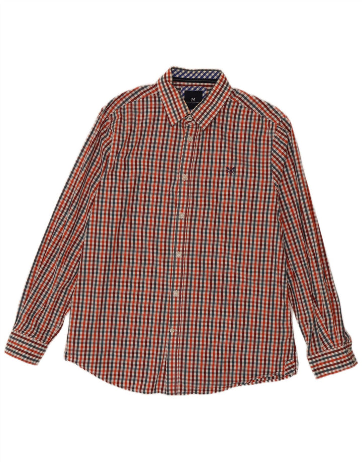Crew Clothing Herre Classic Fit skjorte Stor flerfarvet Gingham Bomuld