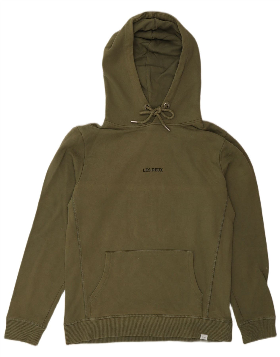 Les Deux Herre hættetrøje Jumper Small Khaki Bomuld