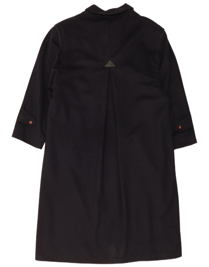 Zeiler Herre Overfrakke UK 40 Large Navy Blue Virgin Wool