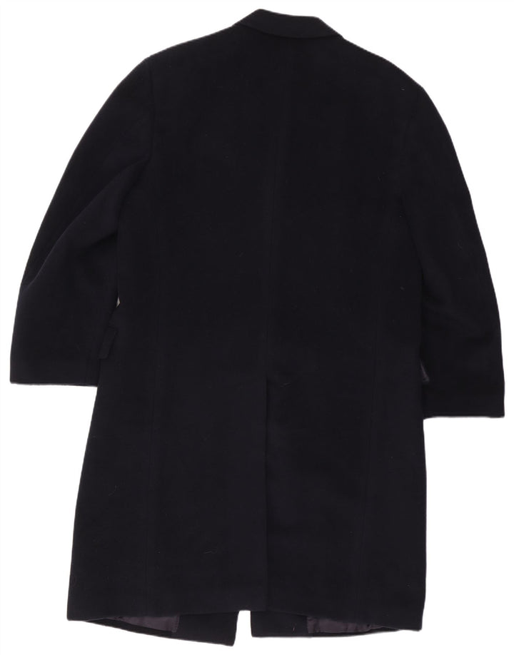 Canali Herre Overfrakke IT 54 2XL Marineblå Uld Klassisk
