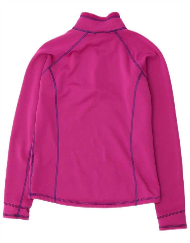 MARMOT Womens Zip Neck Sweatshirt Jumper UK 10 Small Purple Polyester