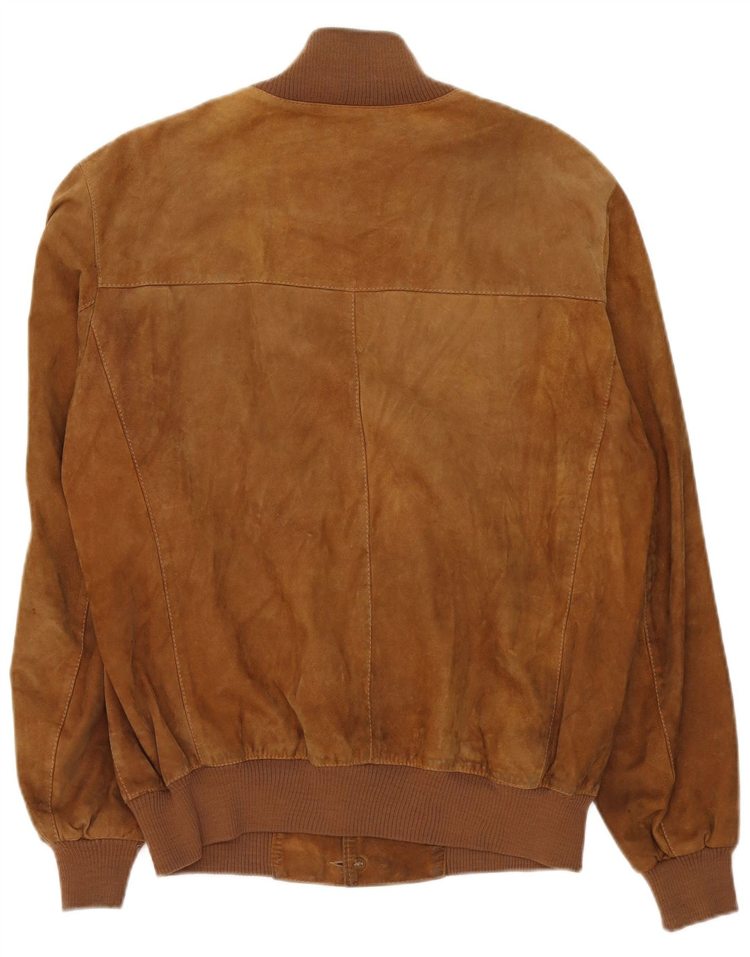 Vintage herre ruskind bomberjakke UK 40 Stort beige læder