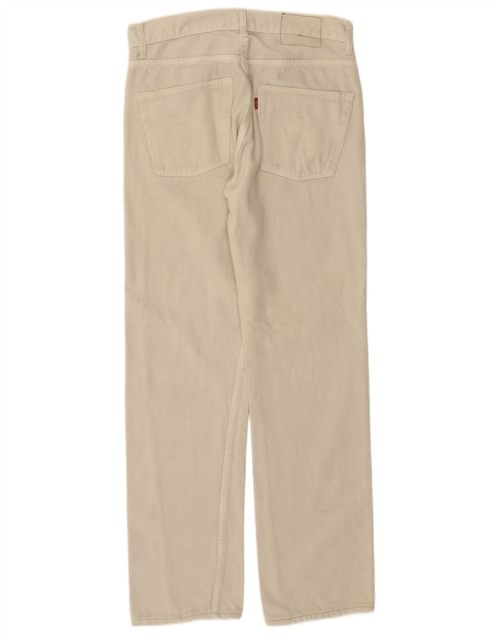 LEVI'S Mens Straight Jeans W34 L31  Off White
