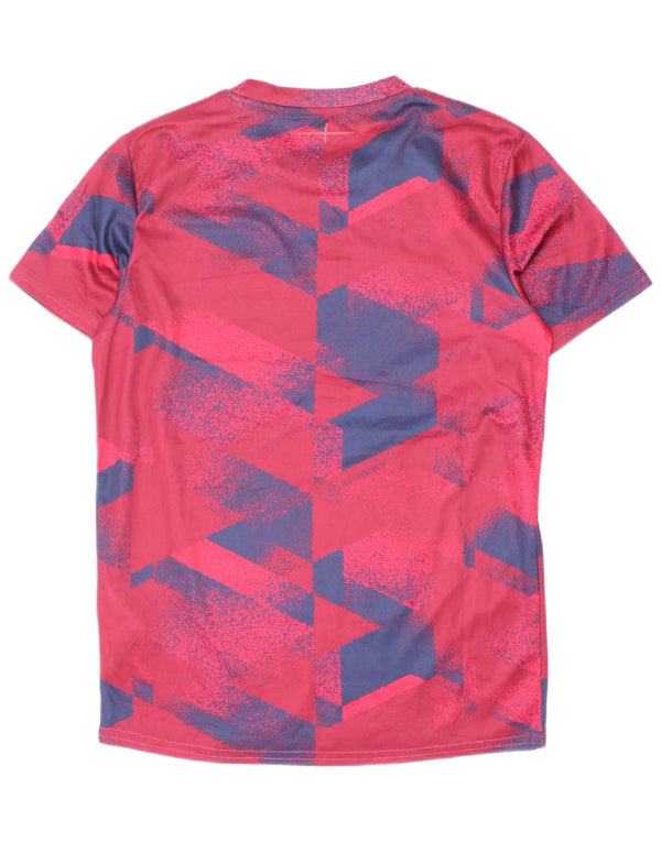 Umbro Boys Grafisk T-Shirt Top 11-12 År Bourgogne Geometrisk Polyester