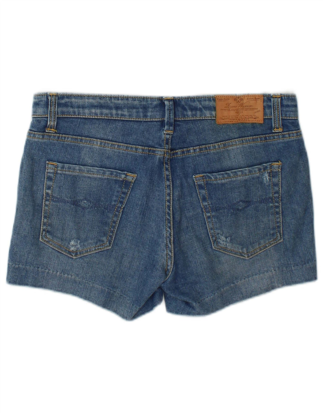 Zara Dame Denim Shorts EU 38 Small W28 Blue