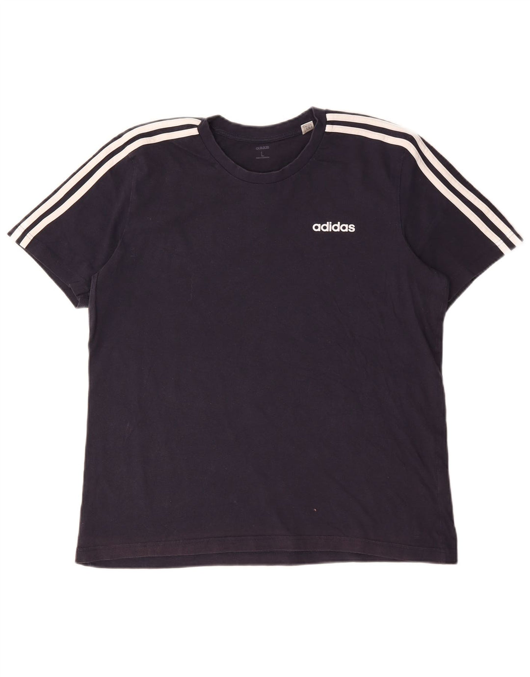 Adidas Herre T-Shirt Top Stor Marineblå Bomuld