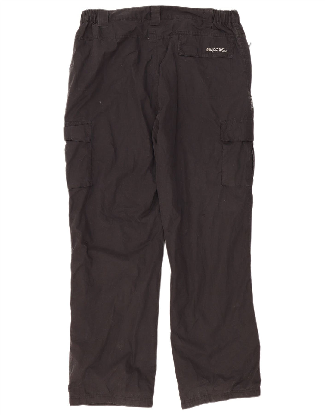 MOUNTAIN WAREHOUSE Herre Straight Cargo Bukser W38 L32 Sort Polyester