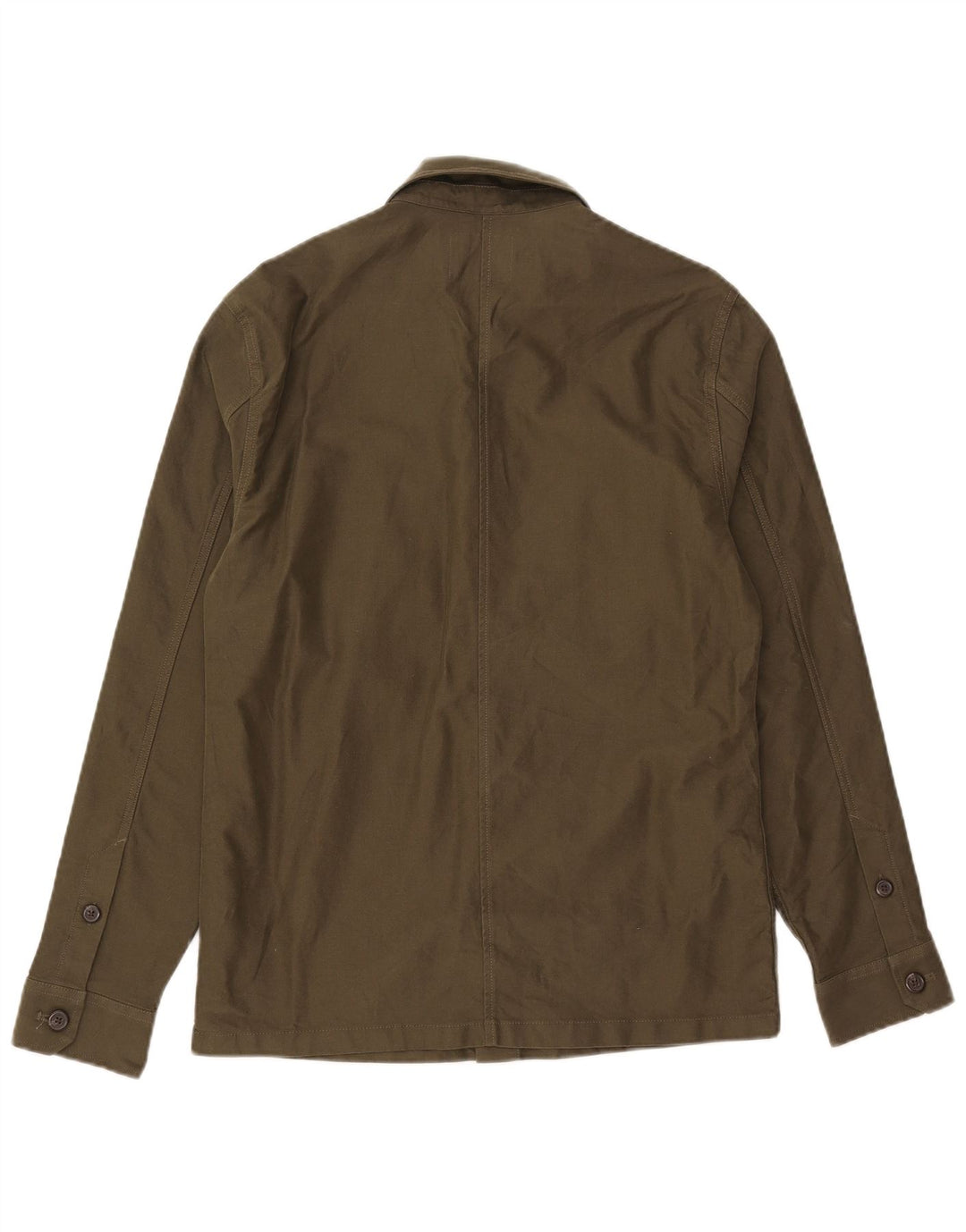 Marks & Spencer Herre Overshirt Skjorte Lille Khaki Bomuld