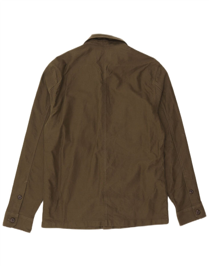 Marks & Spencer Herre Overshirt Skjorte Lille Khaki Bomuld
