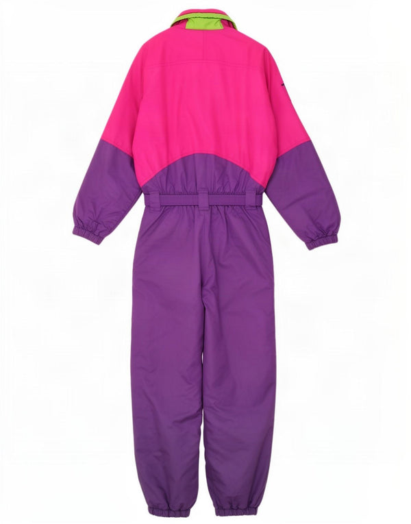 Dubin Dame Ski Jumpsuit UK 16 Large Purple Colourblock Polyester