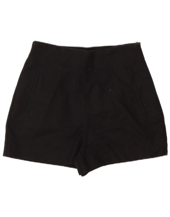 Zara Dame High Waist Hot Pants Medium W28 Sort