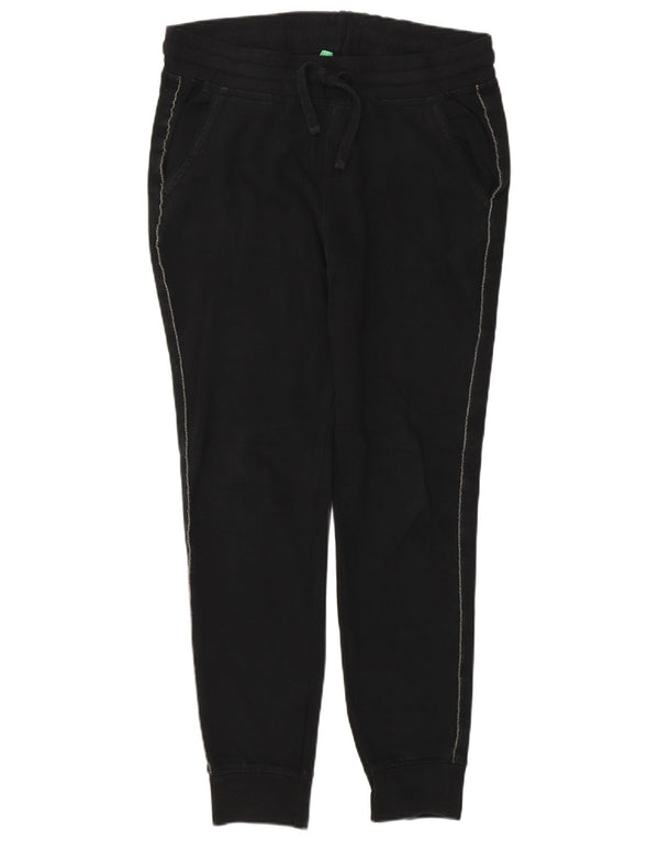 Benetton Womens træningsdragt Bukser Joggers UK 6 XS Sort