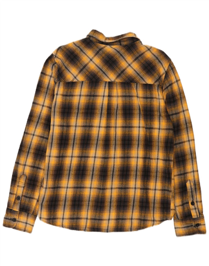 Mountain Warehouse Herre Flanelskjorte Stor gul ternet bomuld