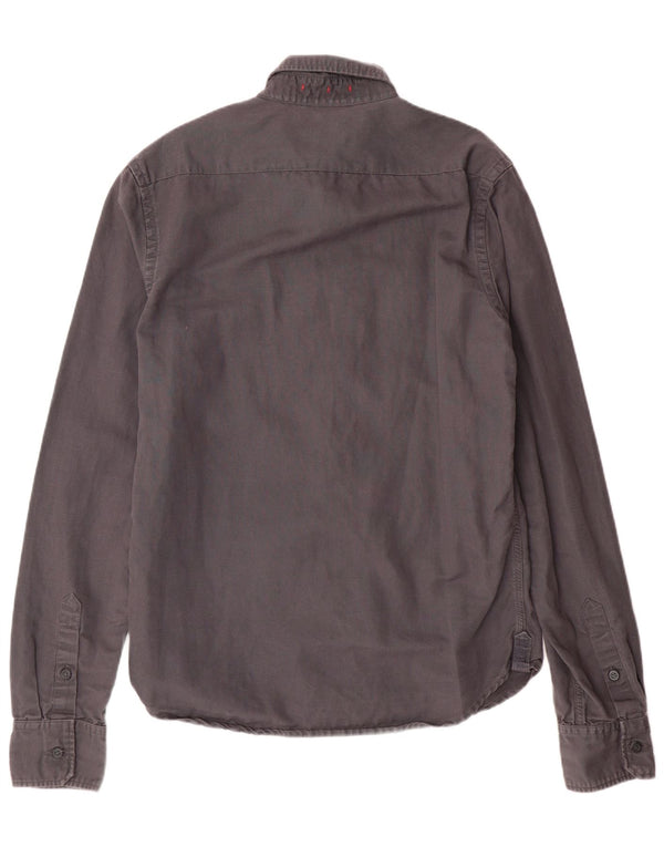 Superdry herreskjorte XL grå bomuld