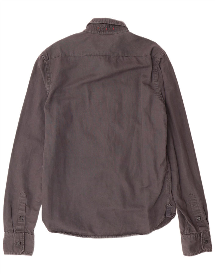 Superdry herreskjorte XL grå bomuld