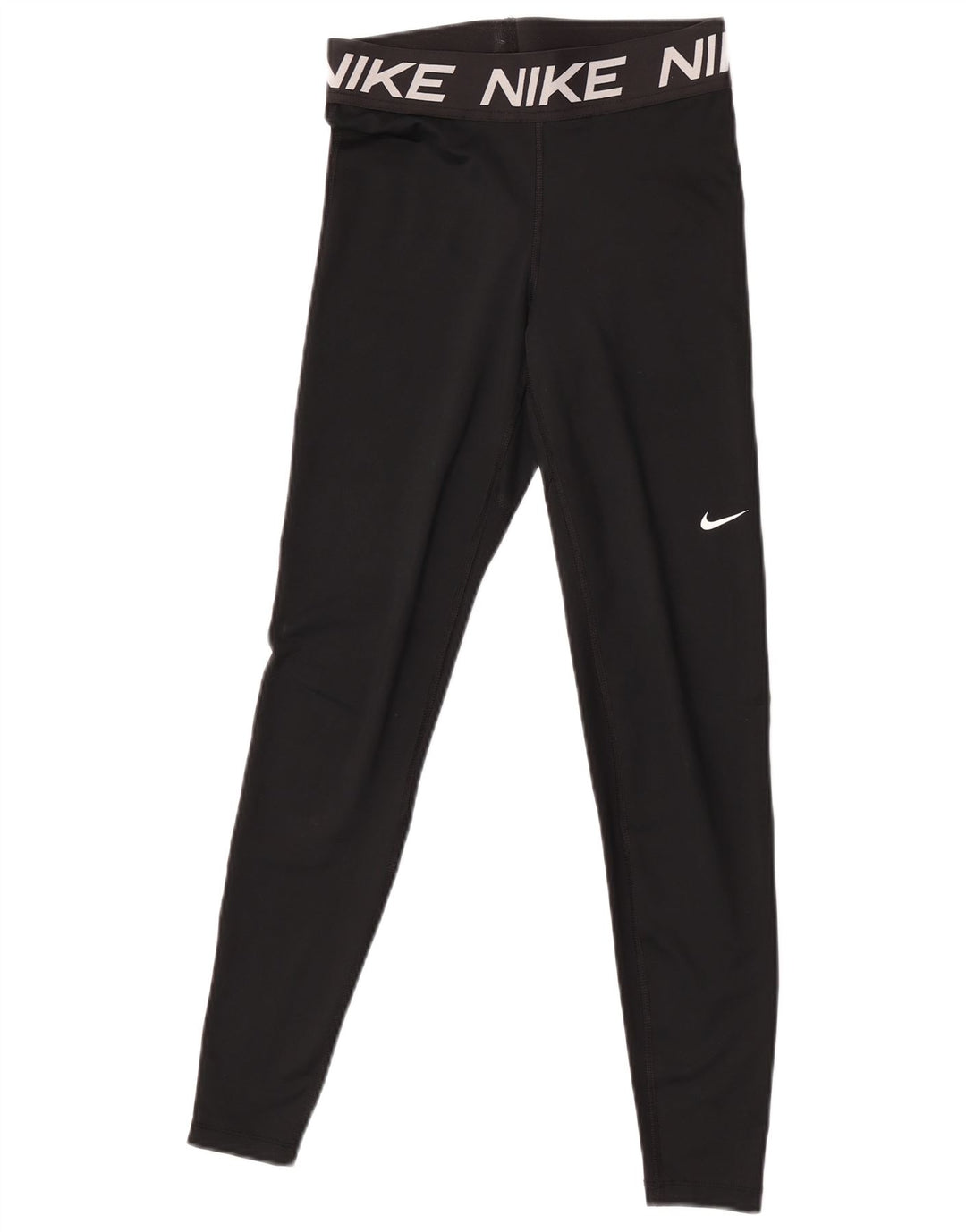 Nike Dame Dri Fit Grafiske Leggings UK 8 Lille Sort