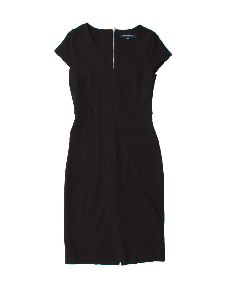 FRENCH CONNECTION Womens Bodycon Dress UK 12 Medium  Black Viscose Vintage French Connection and Second-Hand French Connection from Messina Hembry 