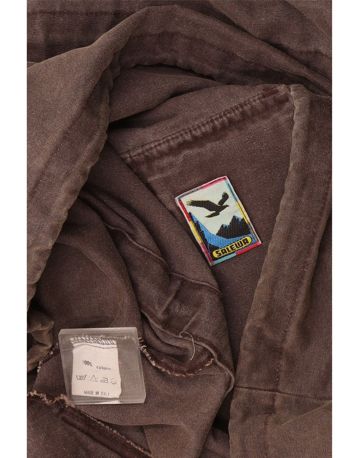 SALEWA Herre Utility Jacket UK 42 XL Grå Colourblock Bomuld
